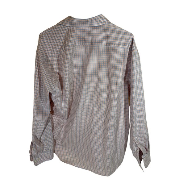 Tommy Hilfiger Shirt Mens XXL Pink Blue Striped Cotton Long Sleeve Button Up - Picture 9 of 15